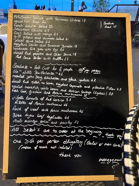 menu 0 of Le Bistrot du Port