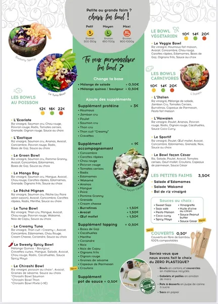 menu 0 of Break’in Bowl La Seyne