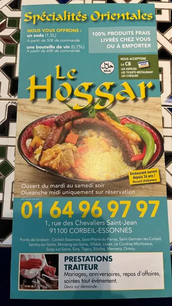 menu 1 of Le Hoggar