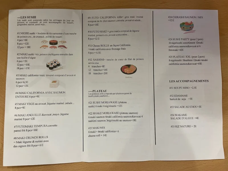 menu 0 of Koki