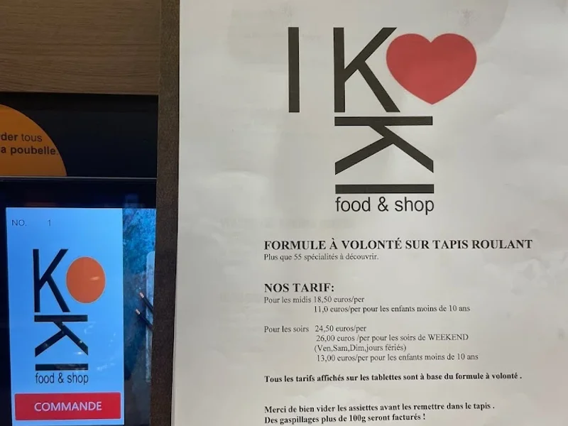 menu 2 of Koki