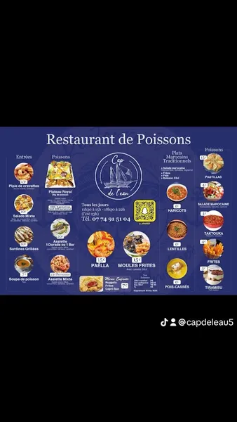 menu 0 of Cap de l’eau