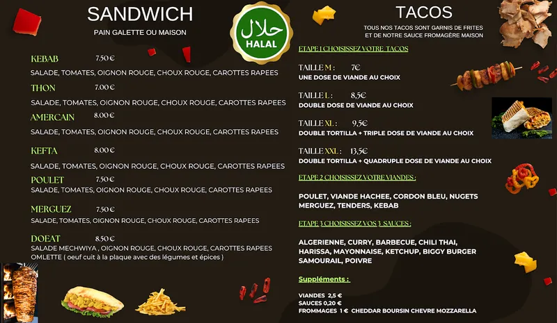menu 1 of DoEat