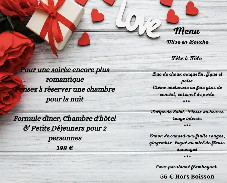 menu 2 of La Bastide Enchantée