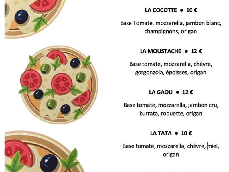 menu 0 of Chez Cocotte & Moustache