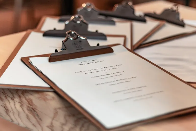 menu 0 of LE LOUP