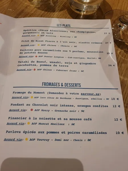 menu 0 of L'Escalette