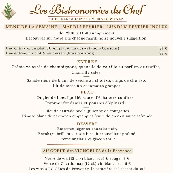 menu 0 of Restaurant Le SAINT ENDREOL