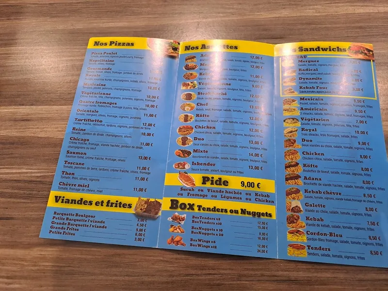 menu 1 of SULTAN KEBAB AUXERRE GRILL ,PIZZA, SALADE