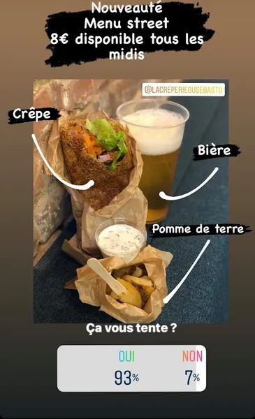 menu 0 of La crêperie du Sebasto