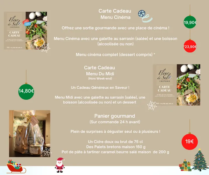 menu 0 of Crêperie Fleur De Sel