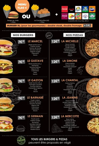 menu 0 of Côté Burger