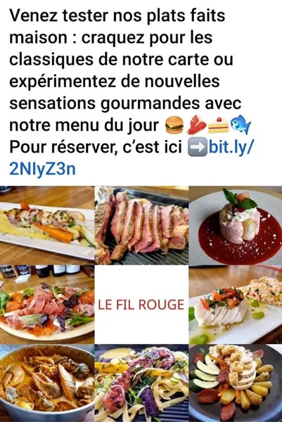 menu 1 of LE FIL ROUGE La cuisine du marché 100%fait maison