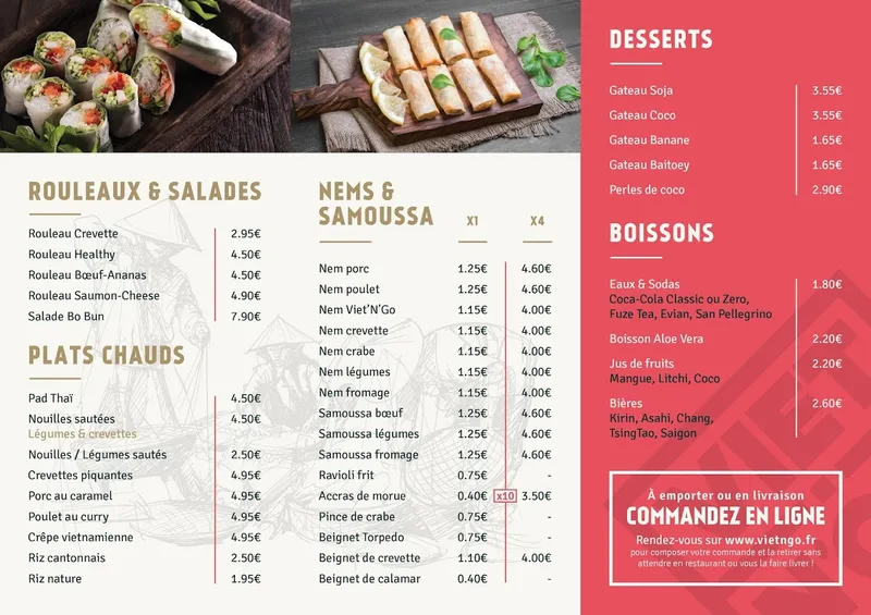 menu 0 of VietN'Go