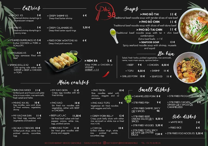 menu 0 of Restaurant Pho 38 (Grenoble)