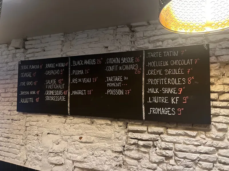 menu 0 of Restaurant Le Restaurant