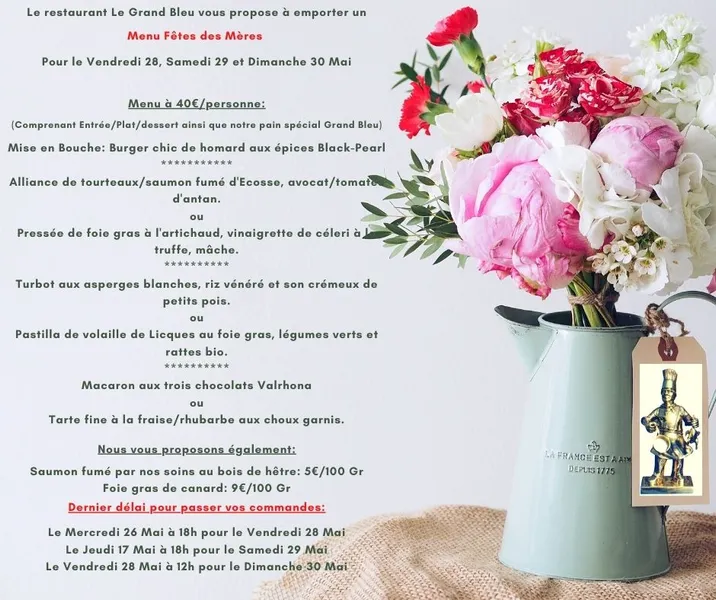 menu 1 of Le Grand Bleu