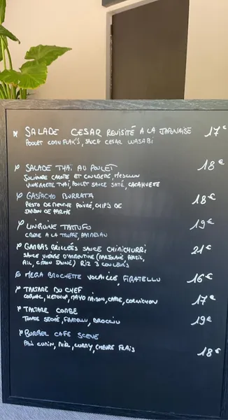 menu 0 of Café Scène