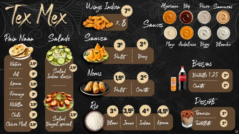 menu 2 of Bengal tandoori