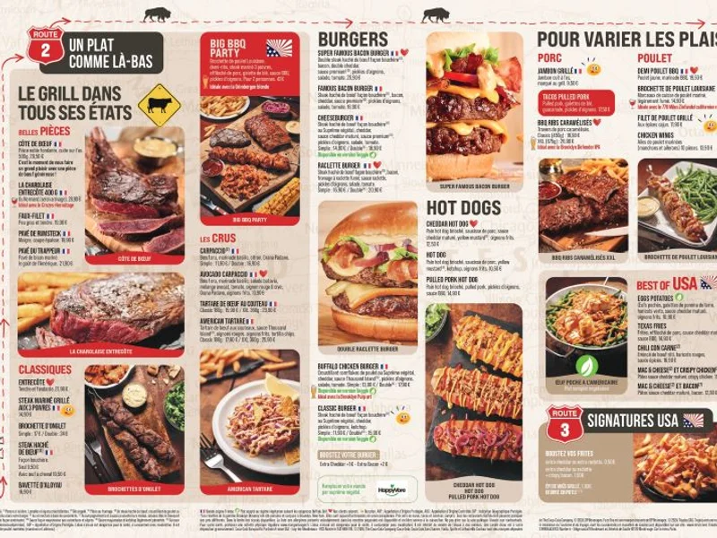 menu 0 of Buffalo Grill Franconville