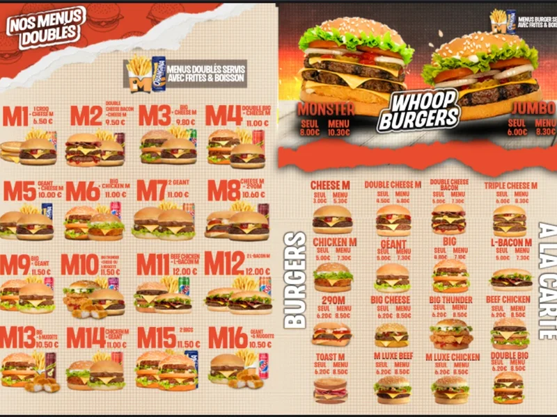 menu 0 of Big M