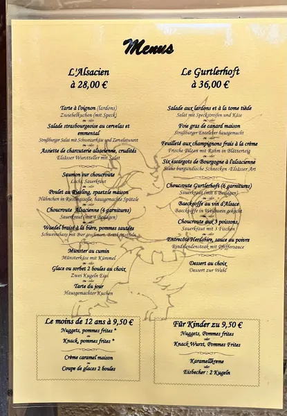 menu 0 of Restaurant Gurtlerhoft