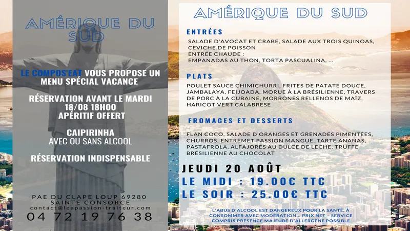 menu 0 of Les buffets de Léa