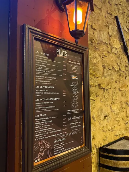 menu 1 of LE CROQUE BEDAINE Brignoles