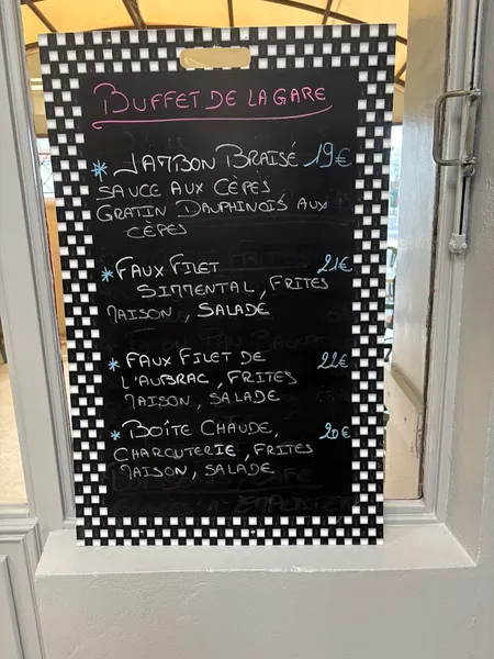 menu 0 of Buffet de la Gare Manosque