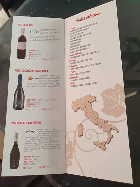 menu 2 of Il Capriccio