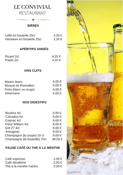 menu 0 of Le Convivial couscous de Vernon