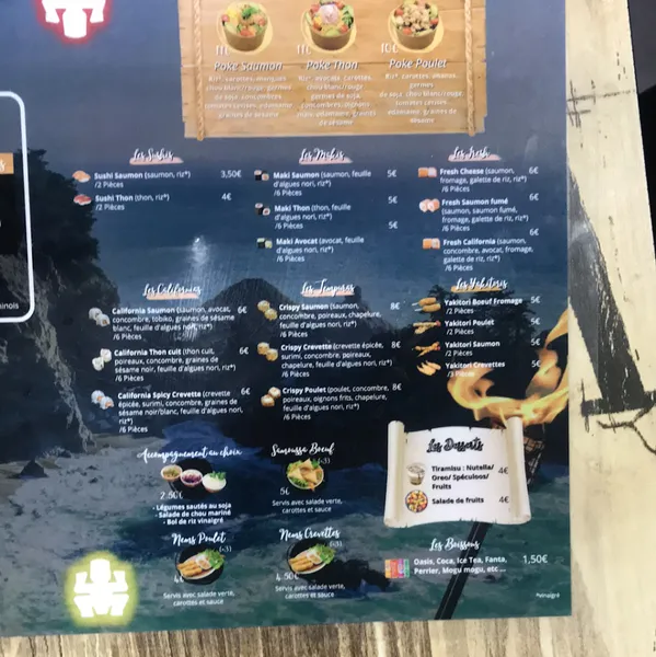 menu 0 of Koh-lanthaï