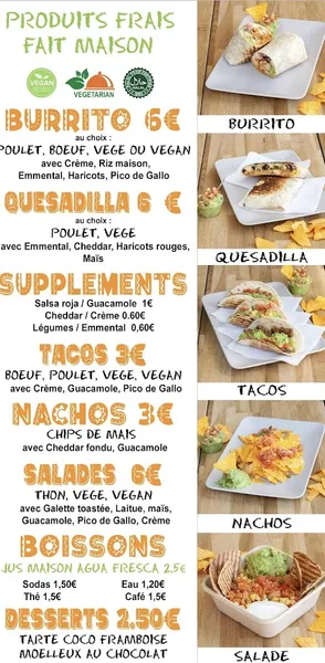 menu 0 of UN MEXICAIN A MARSEILLE