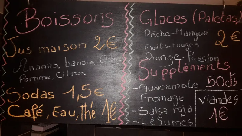 menu 1 of UN MEXICAIN A MARSEILLE