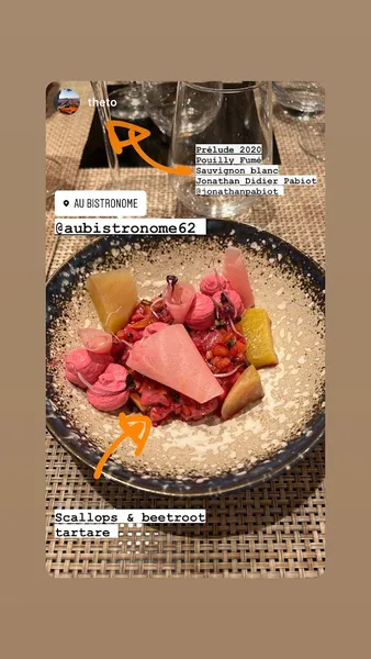 menu 2 of Au Bistronome
