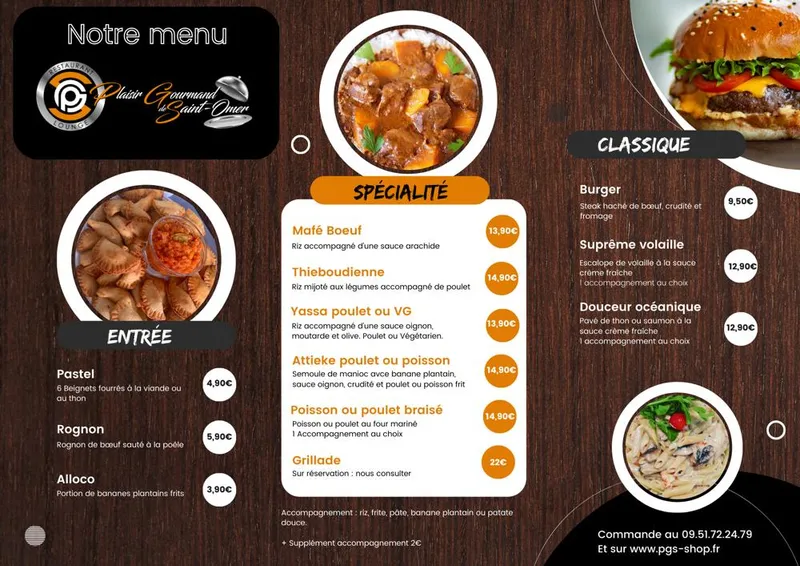 menu 0 of Plaisir Gourmand Saint-Omer (pgs)