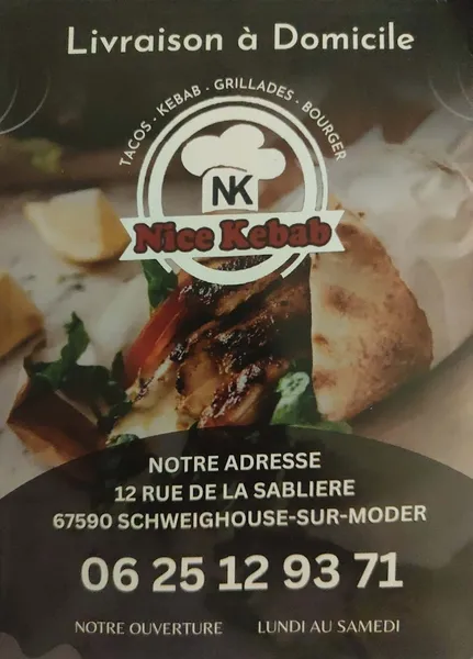 menu 1 of Le Nice kebab