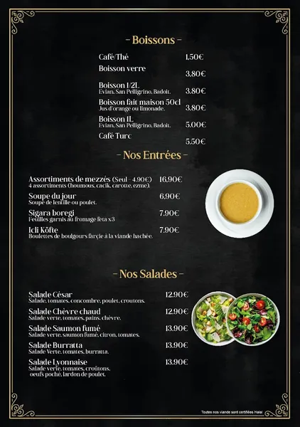 menu 2 of L’Atelier de Nisa