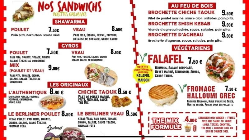 menu 1 of The Mix