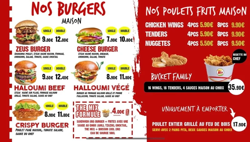 menu 2 of The Mix