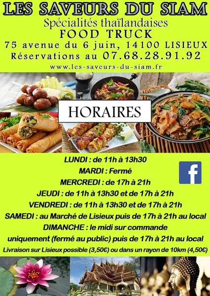 menu 2 of Les Saveurs Du Siam