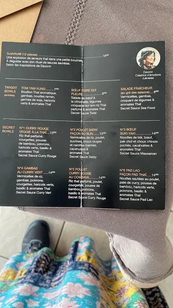 menu 0 of DAVONN La Haute Borne : Créations culinaires Thaï à emporter