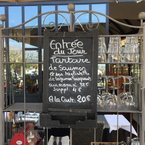 menu 0 of Restaurant La Réserve Sainte-Maxime