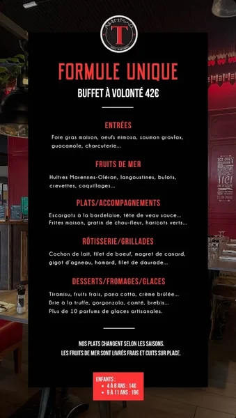 menu 0 of La Table D'Arcins