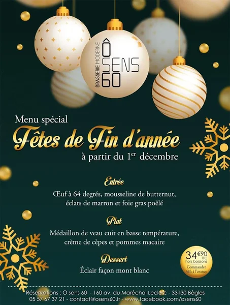 menu 0 of ô sens 60