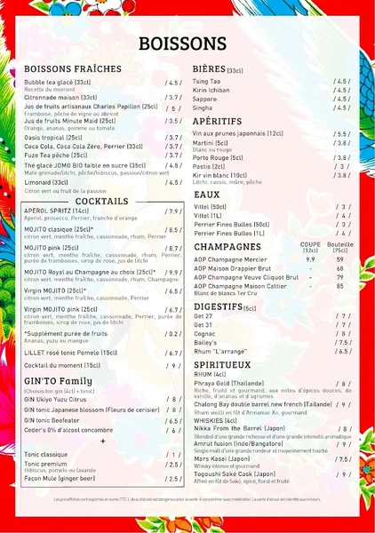 menu 0 of Le Wok Restaurant