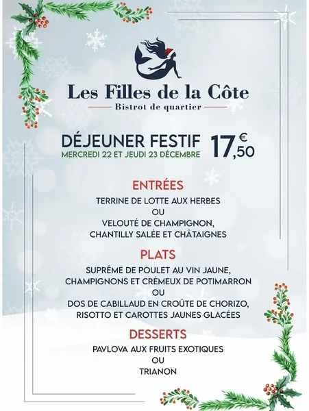 menu 0 of Les Filles de la Côte