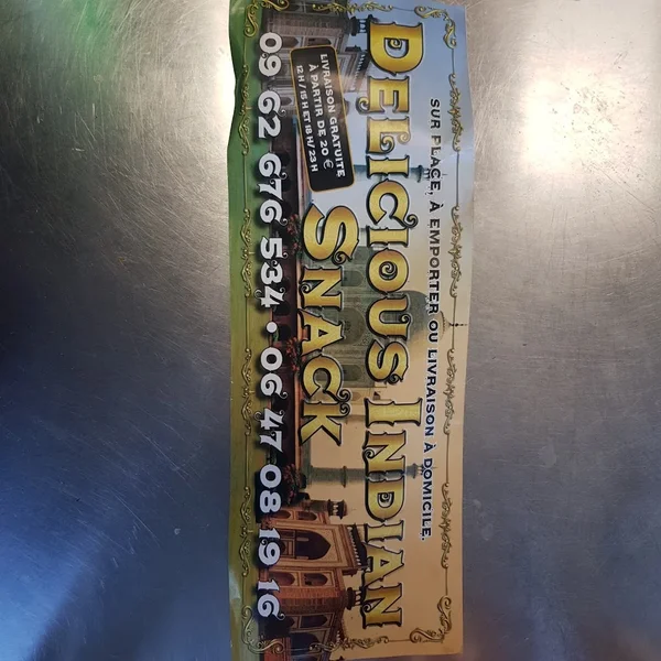 menu 1 of Delicious indian