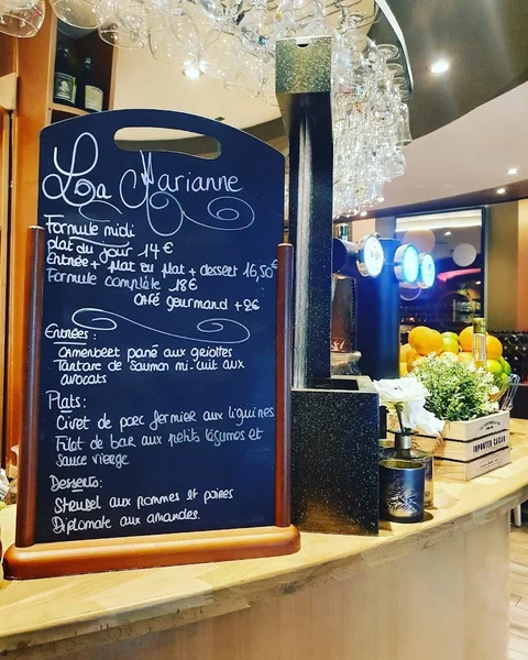 menu 2 of La Marianne