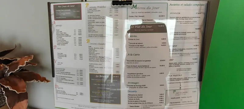 menu 0 of Art Café